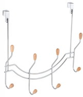 Walteco Věšák na dveře 4 háčky, zavěšení 20 mm, chrom - Coat Hanger