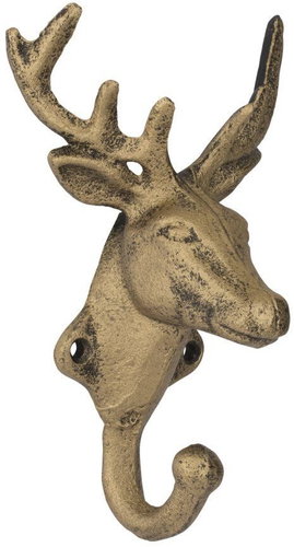Walteco Věšák Jelen, zlatý, litina - Coat Hanger - Main image