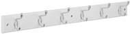 Walteco Věšáková lišta, 685 × 70 mm, 6 háčků, bílá MDF + chrom - Coat Hanger