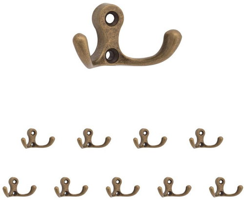 Walteco Romero II Hanger, Antique Brass, 10pcs - Coat Hanger - Main image