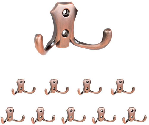 Walteco Romana II Hook, Antique Copper, 10 pcs - Coat Hanger - Main image