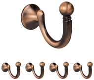 Walteco Věšák Hubert, antik měď, 5 ks - Coat Hanger