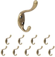 Walteco Věšák Sentini, antik mosaz, 10 ks - Coat Hanger