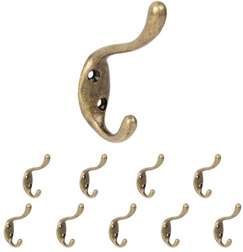 Walteco Věšák Sentini, antik mosaz, 10 ks - Coat Hanger - Main image