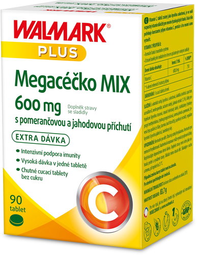 Mega C 600mg MIX, 90 Tablets - Vitamin C - Main image