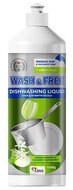 WASH&FREE With green apple and elderberry extract 1 l - Dish Soap