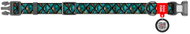 WAUDOG Nylon Collar – Mystical Scales QR (37–58 cm/2.5 cm/XL) - Dog Collar
