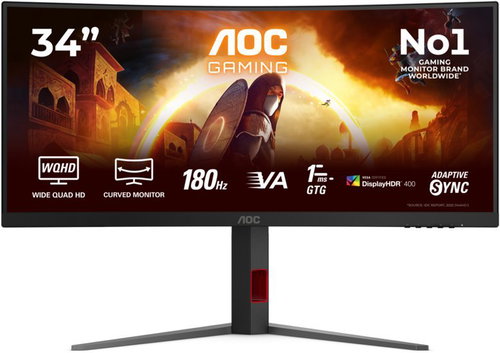 34" AOC CU34G4CA - Monitor - Main image