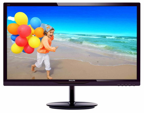 24" Philips 244E5QSD - LCD monitor - Hlavný obrázok