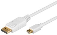 PremiumCord mini DisplayPort - DisplayPort propojovací, stíněný, 1m, bílý - Video kábel
