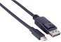 Video kabel PremiumCord mini DisplayPort - DisplayPort propojovací, stíněný, 3m - Video kabel
