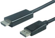 PremiumCord DisplayPort - HDMI csatlakozó, két méteres Fehér - Videokábel