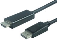 PremiumCord DisplayPort - HDMI csatlakozó, 2 m, fekete - Videokábel