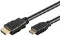 Videokábel PremiumCord HDMI to/from HDMI mini, 1m - Video kabel