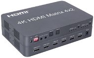 PremiumCord HDMI Matrix Switch 4:2 with audio, 4Kx2K and FULL HD 1080p - Switch