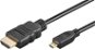 Video kabel PremiumCord propojovací HDMI > HDMI micro 1m - Video kabel