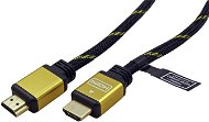 Roline  HDMI – HDMI kábel 7,5m arany-fekete - Videokábel