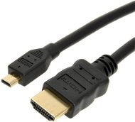 ROLINE HDMI High Speed Ethernet, interfész (HDMI A típusú M &lt;-&gt; HDMI M mikro D típus) 2 m - Videokábel