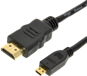 ROLINE HDMI High Speed + Ethernet (HDMI M to/from HDMI M micro), 1m - Videokábel