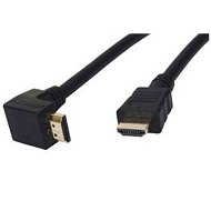 HDMI cable version 1.2, L profile connector, (HDMI M <-> HDMI M), single link, golden connectors, sh - Data Cable