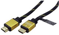 Gold ROLINE HDMI High Speed mit Ethernet (HDMI M &lt;-&gt; HDMI M), vergoldete Stecker, 1m - Videokabel