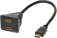 ROLINE HDMI  M --> 2× HDMI F, pozlátené konektory - Rozbočovač