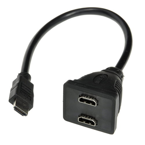 ROLINE HDMI  M --> 2x HDMI F - Splitter  - Hauptbild