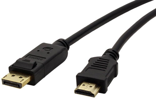 ROLINE DisplayPort Cable, DP - HDTV, M/M, Black, 3m - Video Cable - Main image