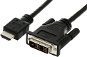 Video kabel ROLINE DVI - HDMI propojovací, stíněný, 1m - Video kabel