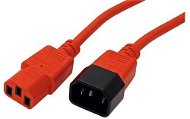 Tápkábel ROLINE hosszabbító piros 1.8m - Napájecí kabel