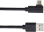 Datenkabel PremiumCord USB Kabel Typ C / M 90° gebogener Stecker - USB 3.0 A / M, 3m - Datový kabel