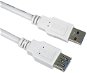 PremiumCord Hosszabbító kábel USB 3.0 Super-speed 5Gbps A-A, MF, 9pin, 0,5m fehér - Adatkábel