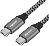 PremiumCord USB-C Kabel ( USB 3.2 GEN 2, 3 A, 60 Watt, 20 Gbit/s ) Baumwollgeflecht - 0,5 m - Datenkabel