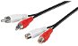 PremiumCord 2x cinch (M) - 2x cinch (F) 10m - Audio kábel
