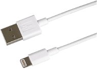 PremiumCord Lightning MFI 2m biely - Dátový kábel