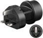 Goobay UK/EU Plug Adapter Black - Travel Adapter