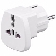 Travel Adapter Goobay UK->EU Power Adapter white - Cestovní adaptér