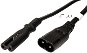OEM kabel síťový prodlužovací 2pinový, C7/C8, 2m, černý - Napájecí kabel
