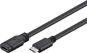 PremiumCord USB-Verlängerungskabel 3.1 C/Stecker - C/Buchse, schwarz, 2m - Datenkabel