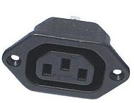 PremiumCord Konektor sieťový 230V/F do panelu  IEC C13 - Konektor