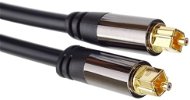 PremiumCord Toslink Kabel M/M - Außendurchmesser: 6 mm - Gold - 0,5 m - Optisches Kabel