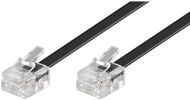 PremiumCord telephone straight 6P4C (RJ-11) plug - 6P4C (RJ-11) plug 3m - black - Telephone Cable 