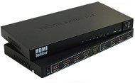PremiumCord HDMI splitter 1-8 portov kovový s napájacím adaptérom - Rozbočovač