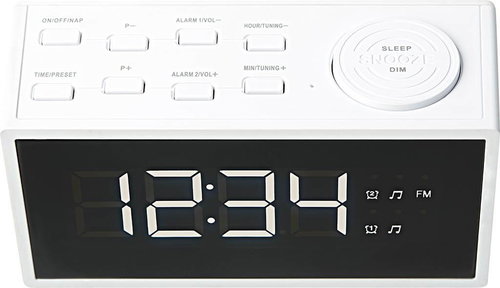 ECG-RB 040 Weiß - Radiowecker - Hauptbild