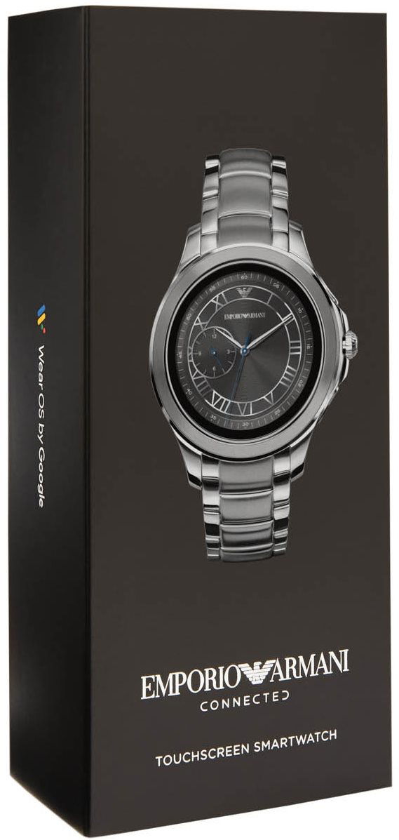 Armani stainless steel touchscreen on sale smartwatch