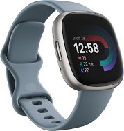 Fitbit Versa 4 Waterfall Blue / Platinum - Smart Watch