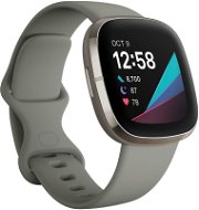 Fitbit Sense Salbeigrau / Silber Edelstahl - Smartwatch