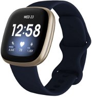 Fitbit Versa 3 - Midnight/Soft Gold Aluminium - Smart Watch