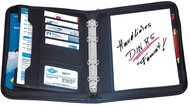 WEDO conference A5, synthetic leather, with zipper, black - Document Folder