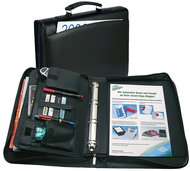 WEDO conference A4, synthetic leather, with handle and zipper, black - Document Folder